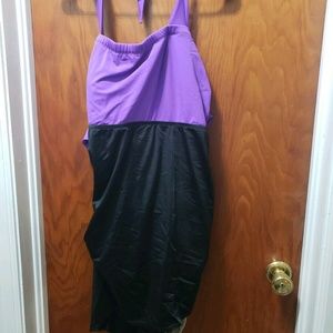 S55 - Always For ME 1 Piece Swimsuit 24 W Purple Black